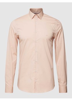 Koszula biznesowa o kroju slim fit z wyhaftowanym logo model ‘Bari’ ze sklepu Peek&Cloppenburg  w kategorii Koszule męskie - zdjęcie 168109735