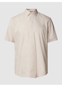Koszula casualowa o kroju slim fit z bawełny z kołnierzykiem typu kent ze sklepu Peek&Cloppenburg  w kategorii Koszule męskie - zdjęcie 168110808