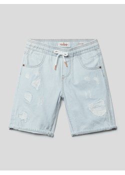 Szorty jeansowe z przetarciami model ‘CABRINI’ ze sklepu Peek&Cloppenburg  w kategorii Spodenki chłopięce - zdjęcie 168112057