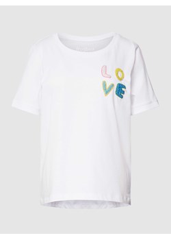 T-shirt z ozdobnym obszyciem ze sklepu Peek&Cloppenburg  w kategorii Bluzki damskie - zdjęcie 168113045