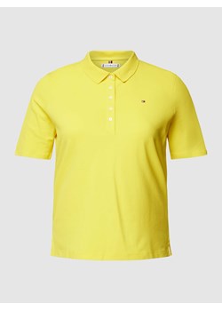 Koszulka polo PLUS SIZE z krótką listwą guzikową ze sklepu Peek&Cloppenburg  w kategorii Bluzki damskie - zdjęcie 168113049