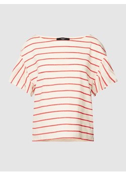 T-shirt z rękawami z falbanami model ‘PAVIA’ ze sklepu Peek&Cloppenburg  w kategorii Bluzki damskie - zdjęcie 168113185