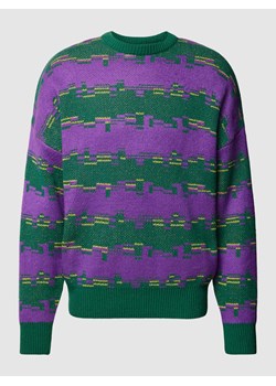 Sweter z dzianiny we wzory na całej powierzchni ze sklepu Peek&Cloppenburg  w kategorii Swetry męskie - zdjęcie 168114117