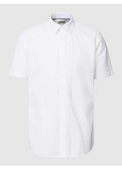 Koszula casualowa o kroju slim fit z fakturowanym wzorem model ‘DOBBY’ ze sklepu Peek&Cloppenburg  w kategorii Koszule męskie - zdjęcie 168114945