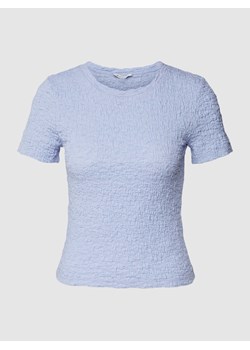 T-shirt z fakturowanym wzorem model ‘Crinkle’ ze sklepu Peek&Cloppenburg  w kategorii Bluzki damskie - zdjęcie 168115106