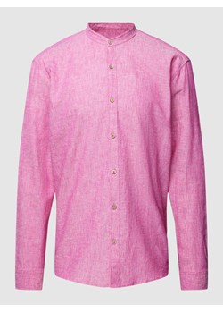 Koszula casualowa o kroju tailored fit ze stójką ze sklepu Peek&Cloppenburg  w kategorii Koszule męskie - zdjęcie 168115239