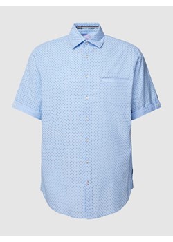 Koszula casualowa z kieszenią na piersi i wzorem na całej powierzchni ze sklepu Peek&Cloppenburg  w kategorii Koszule męskie - zdjęcie 168116005