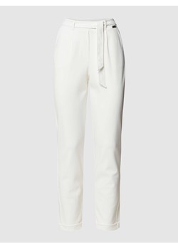 Spodnie materiałowe z materiałowym paskiem model ‘Antigua’ ze sklepu Peek&Cloppenburg  w kategorii Spodnie damskie - zdjęcie 168116126