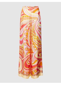 Spodnie materiałowe z wzorem na całej powierzchni ze sklepu Peek&Cloppenburg  w kategorii Spodnie damskie - zdjęcie 168116437