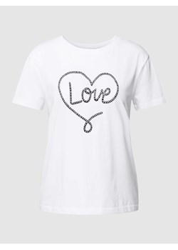 T-shirt z wyhaftowanym motywem model ‘Valentinstag’ ze sklepu Peek&Cloppenburg  w kategorii Bluzki damskie - zdjęcie 168116578