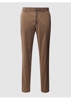 Chinosy o kroju slim fit z wpuszczanymi kieszeniami w stylu francuskim ze sklepu Peek&Cloppenburg  w kategorii Spodnie męskie - zdjęcie 168116829
