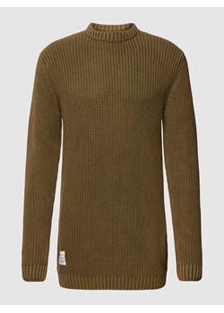 Sweter z dzianiny z detalem z logo model ‘Acid’ ze sklepu Peek&Cloppenburg  w kategorii Swetry męskie - zdjęcie 168116838
