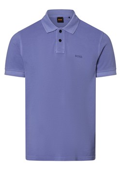 BOSS Orange Męska koszulka polo Mężczyźni Bawełna purpurowy jednolity ze sklepu vangraaf w kategorii T-shirty męskie - zdjęcie 168119945