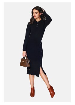 ASSUILI Sukienka dzianinowa w kolorze czarnym ze sklepu Limango Polska w kategorii Sukienki - zdjęcie 168121929