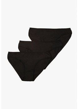 Czarne 3-Pack Majtki Figi z Bawełny Vemiara ze sklepu Renee odzież w kategorii Majtki damskie - zdjęcie 168123779