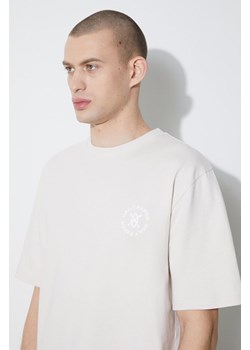 Daily Paper t-shirt bawełniany Circle SS męski kolor beżowy z nadrukiem 2412009 ze sklepu PRM w kategorii T-shirty męskie - zdjęcie 168126399