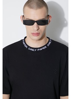 Daily Paper t-shirt bawełniany Erib Tee męski kolor czarny gładki 2109141 ze sklepu PRM w kategorii T-shirty męskie - zdjęcie 168126405