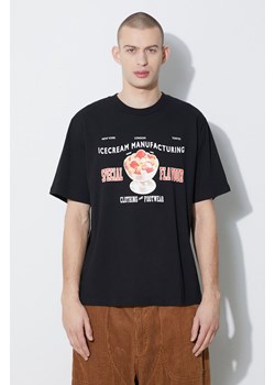 Iceream t-shirt bawełniany Special Flavour męski kolor czarny z nadrukiem IC24134 ze sklepu PRM w kategorii T-shirty męskie - zdjęcie 168126415