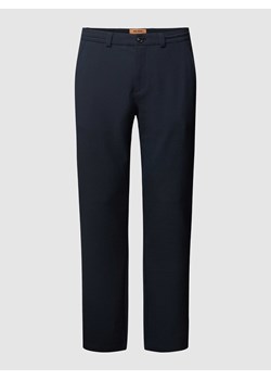 Spodnie materiałowe z fakturowanym wzorem model ‘Grady’ ze sklepu Peek&Cloppenburg  w kategorii Spodnie męskie - zdjęcie 168126857