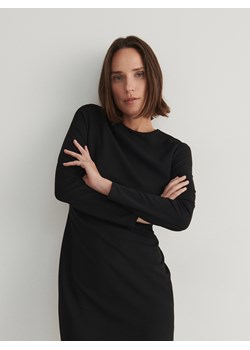 Reserved - Sukienka mini z marszczeniem - czarny ze sklepu Reserved w kategorii Sukienki - zdjęcie 168130846