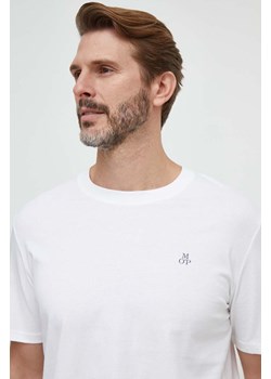 Marc O&apos;Polo t-shirt bawełniany 2-pack męski kolor biały gładki ze sklepu ANSWEAR.com w kategorii T-shirty męskie - zdjęcie 168132669