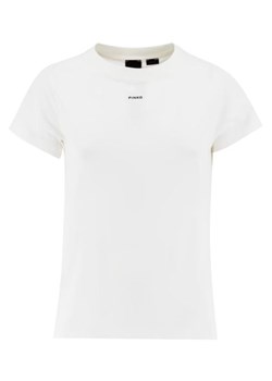 t-shirt damski pinko 100373 a1n8 biały ze sklepu Royal Shop w kategorii Bluzki damskie - zdjęcie 168132967