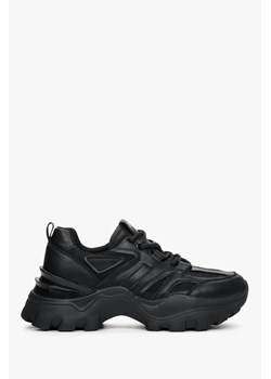 ES 8: Czarne sneakersy damskie na platformie ze sklepu Estro w kategorii Buty sportowe damskie - zdjęcie 168133169