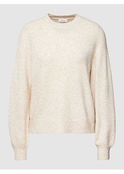 Sweter z dzianiny w jednolitym kolorze ze sklepu Peek&Cloppenburg  w kategorii Swetry damskie - zdjęcie 168133469
