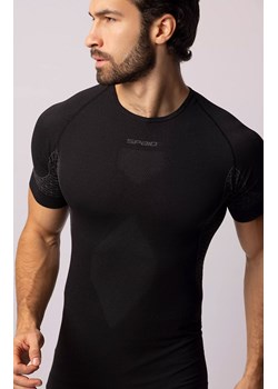 Termoaktywna koszulka męska z krótkim rękawem czarno-szara Breeze, Kolor czarno-szary, Rozmiar L, Spaio ze sklepu Primodo w kategorii T-shirty męskie - zdjęcie 168135607