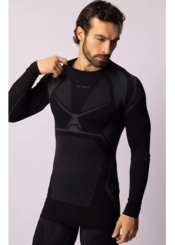 Termoaktywna koszulka męska z długim rękawem czarno-szara Confidence, Kolor czarno-szary, Rozmiar L, Spaio ze sklepu Primodo w kategorii Bielizna termoaktywna męska - zdjęcie 168135616