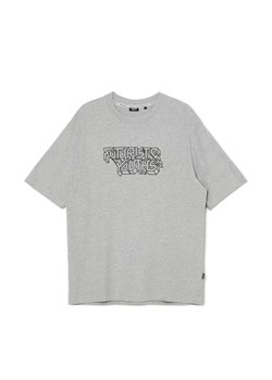 Cropp - Koszulka z napisem - jasny szary ze sklepu Cropp w kategorii T-shirty męskie - zdjęcie 168138025