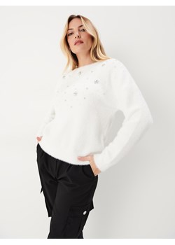 Mohito - Sweter z aplikacjami - kremowy ze sklepu Mohito w kategorii Swetry damskie - zdjęcie 168139519
