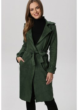 Zielony Płaszcz Viviroe ze sklepu Born2be Odzież w kategorii Płaszcze damskie - zdjęcie 168146049