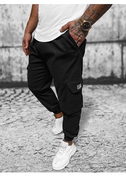 Spodnie męskie joggery czarne OZONEE O/G3006 ze sklepu ozonee.pl w kategorii Spodnie męskie - zdjęcie 168146136