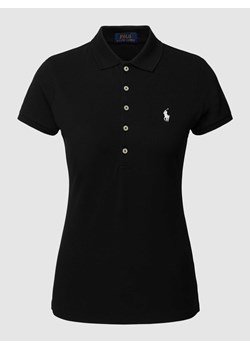 Koszulka polo o kroju slim fit z wyhaftowanym logo model ‘JULIE’ ze sklepu Peek&Cloppenburg  w kategorii Bluzki damskie - zdjęcie 168147198