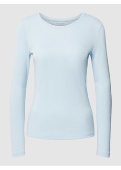 Bluzka z długim rękawem o w jednolitym kolorze ze sklepu Peek&Cloppenburg  w kategorii Bluzki damskie - zdjęcie 168147397