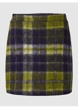 Spódnica mini z mieszanki żywej wełny i bawełny ze wzorem w szkocką kratę ze sklepu Peek&Cloppenburg  w kategorii Spódnice - zdjęcie 168147786