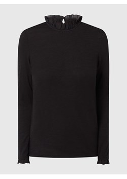 Bluzka z długim rękawem i wycięciem w kształcie łezki ze sklepu Peek&Cloppenburg  w kategorii Bluzki damskie - zdjęcie 168147956