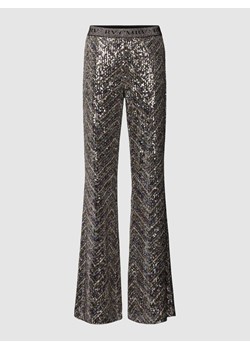 Spodnie materiałowe o rozkloszowanym kroju z cekinowym obszyciem model ‘FRANCIS’ ze sklepu Peek&Cloppenburg  w kategorii Spodnie damskie - zdjęcie 168148745