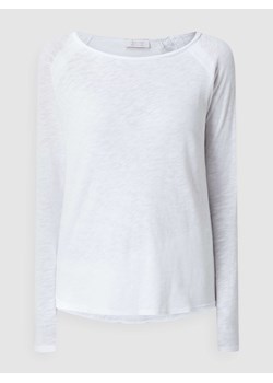 Bluzka z długim rękawem z bawełny ekologicznej ze sklepu Peek&Cloppenburg  w kategorii Bluzki damskie - zdjęcie 168148905