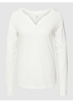 Bluzka z długim rękawem z dekoltem w serek ze sklepu Peek&Cloppenburg  w kategorii Bluzki damskie - zdjęcie 168149307