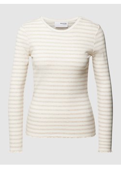 Bluzka z długim rękawem ze wzorem w paski model ‘ANNA’ ze sklepu Peek&Cloppenburg  w kategorii Bluzki damskie - zdjęcie 168149329