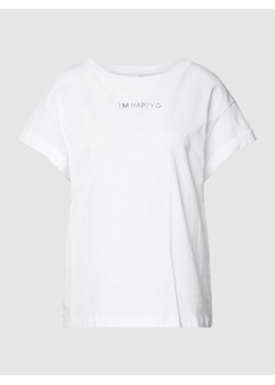T-shirt z napisem z cekinów ze sklepu Peek&Cloppenburg  w kategorii Bluzki damskie - zdjęcie 168149825