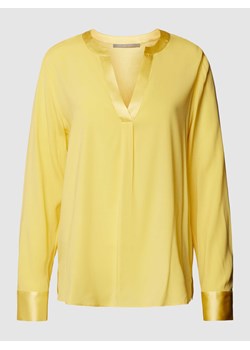 Bluzka z dekoltem w serek w jednolitym kolorze ze sklepu Peek&Cloppenburg  w kategorii Bluzki damskie - zdjęcie 168149827