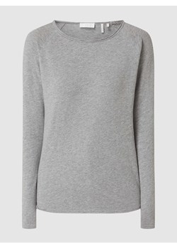 Bluzka z długim rękawem z bawełny ekologicznej ze sklepu Peek&Cloppenburg  w kategorii Bluzki damskie - zdjęcie 168150055