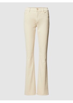 Spodnie z poszerzaną nogawką z imitacji sztruksu model ‘Tapioca’ ze sklepu Peek&Cloppenburg  w kategorii Spodnie damskie - zdjęcie 168150177