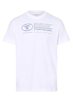 Tom Tailor Koszulka męska Mężczyźni Bawełna biały nadruk ze sklepu vangraaf w kategorii T-shirty męskie - zdjęcie 168153186