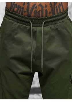 Spodnie męskie chino joggery khaki OZONEE O/G3014 ze sklepu ozonee.pl w kategorii Spodnie męskie - zdjęcie 168153195