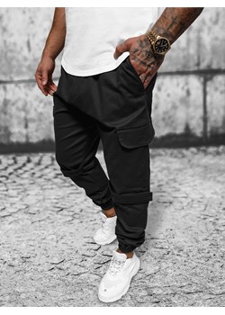 Spodnie męskie chino joggery czarne OZONEE O/G3014 ze sklepu ozonee.pl w kategorii Spodnie męskie - zdjęcie 168153215