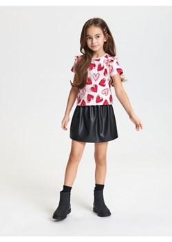 Sinsay - Koszulka - różowy ze sklepu Sinsay w kategorii Bluzki dziewczęce - zdjęcie 168157775